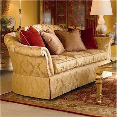 Traditional Sofa with Skirted Base